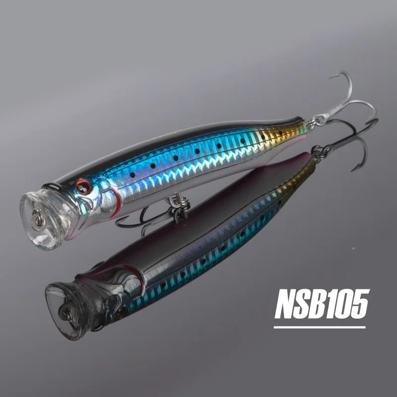 Noeby Fishing Lure Feed Topwater Popper 150mm 55g Big Spalsh Wobbler Popper Artificial Hard Bait for Sea GT Tuna Fishing Lure