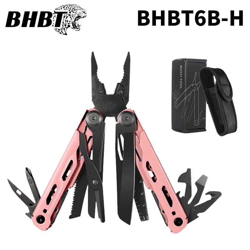 BHBT 17 in 1 Multitool Pliers Outdoor Survival Folding Multi Tool Portable Scissors Saw Blade EDC Hand Tools