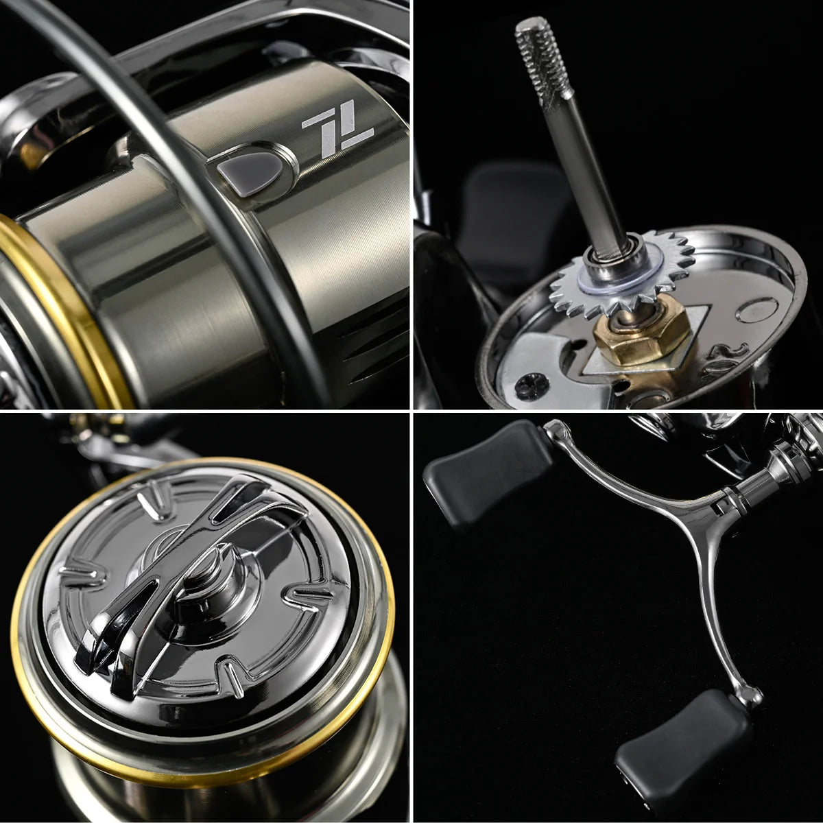 NEW Spinning Fishing Reel 1500S-3500S Full Metal Body Shallow Spool Reel Long-distant Throwing Doulbe Handles Sea Fishing Reel