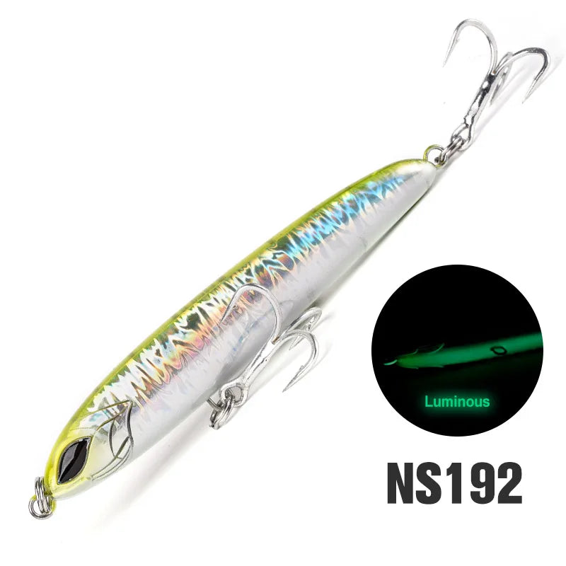 NOEBY NBL9745 Sinking Stickbait Lure 115mm 64g 130mm 81g Heavy Duty Pencil Lure Long Cast Saltwater Tuna GT Fishing