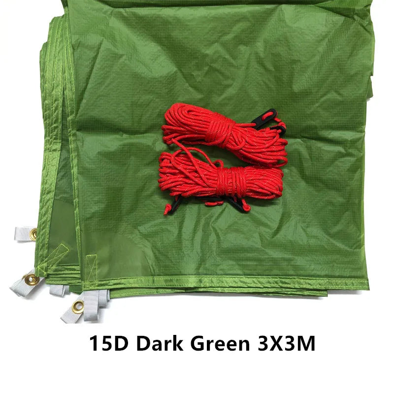 FLAME'S CREED  Meters 15D Nylon Silicone Coating High Quality Outdoor Caming Tent Tarp Ultralight Sun Shelter Awning