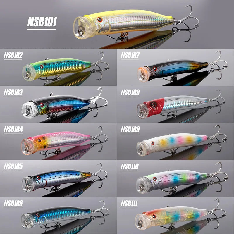 Noeby Fishing Lure Feed Topwater Popper 150mm 55g Big Spalsh Wobbler Popper Artificial Hard Bait for Sea GT Tuna Fishing Lure
