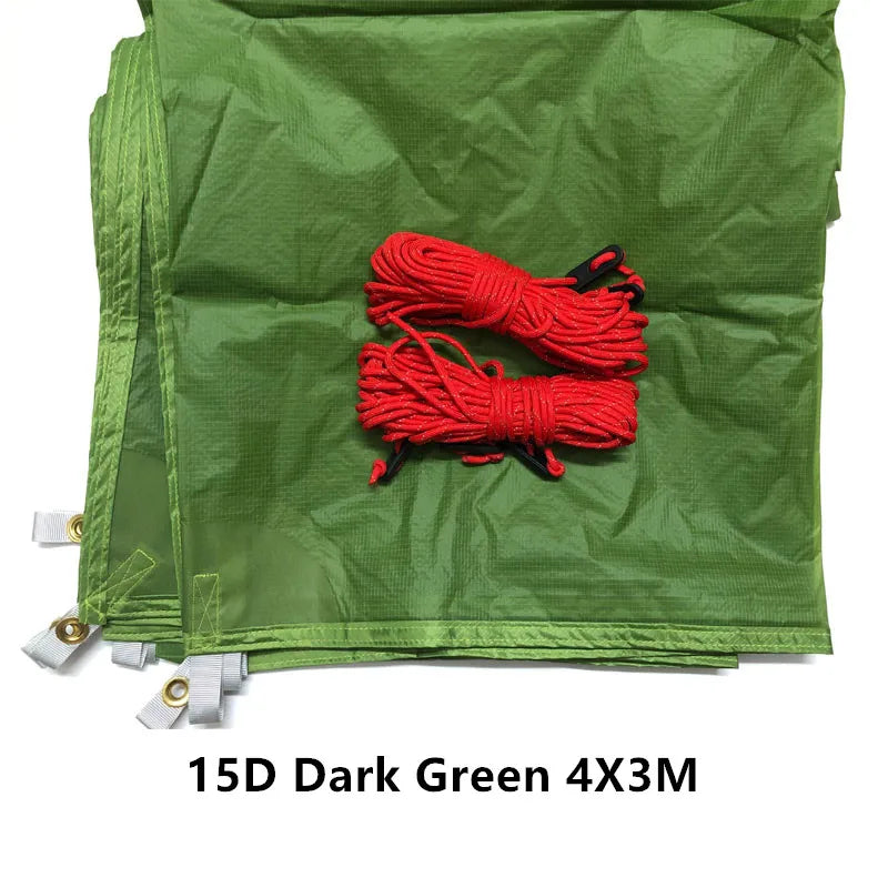 FLAME'S CREED  Meters 15D Nylon Silicone Coating High Quality Outdoor Caming Tent Tarp Ultralight Sun Shelter Awning