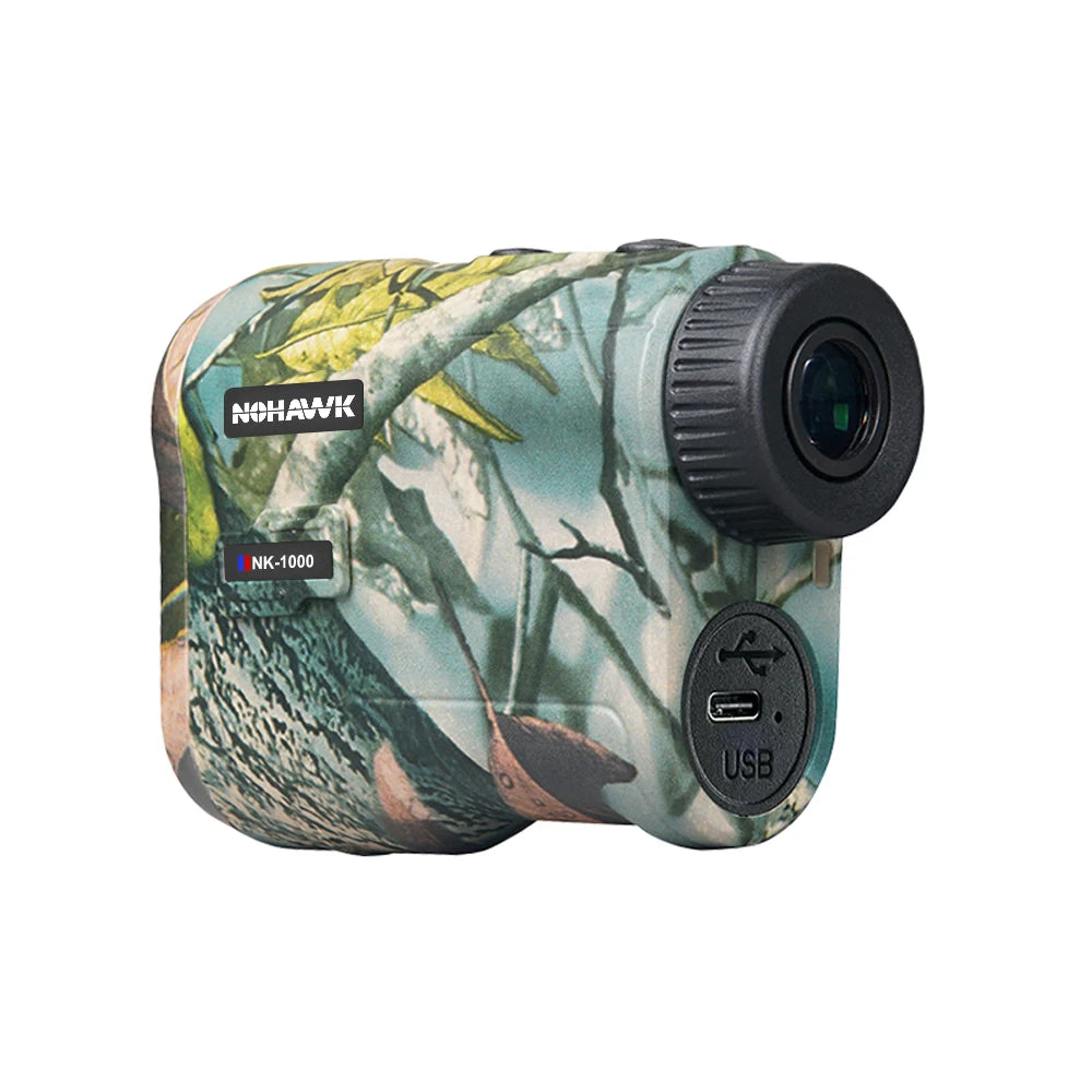 NOHAWK Hunting Rangefinder, 1000M/Yds,  6x Magnification, Angle, Speed Distance Measurement, and Continuous Scanning for Hunting
