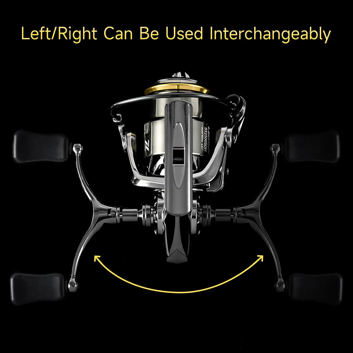 NEW Spinning Fishing Reel 1500S-3500S Full Metal Body Shallow Spool Reel Long-distant Throwing Doulbe Handles Sea Fishing Reel