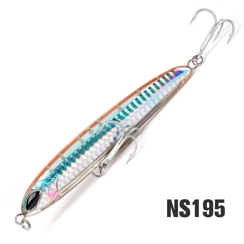 NOEBY NBL9745 Sinking Stickbait Lure 115mm 64g 130mm 81g Heavy Duty Pencil Lure Long Cast Saltwater Tuna GT Fishing
