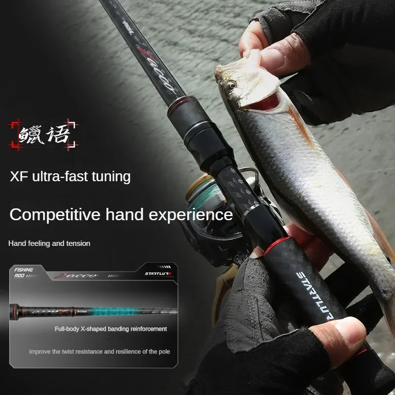 Ultra Light Fishing Rod Carbon Fiber Spinning Casting Lure Pole Bait Weight 1-7g Line Weight 8-15LB Fast Trout Fishing Rods