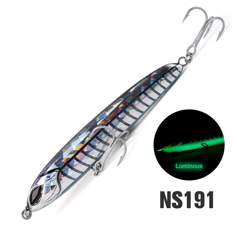 NOEBY NBL9745 Sinking Stickbait Lure 115mm 64g 130mm 81g Heavy Duty Pencil Lure Long Cast Saltwater Tuna GT Fishing