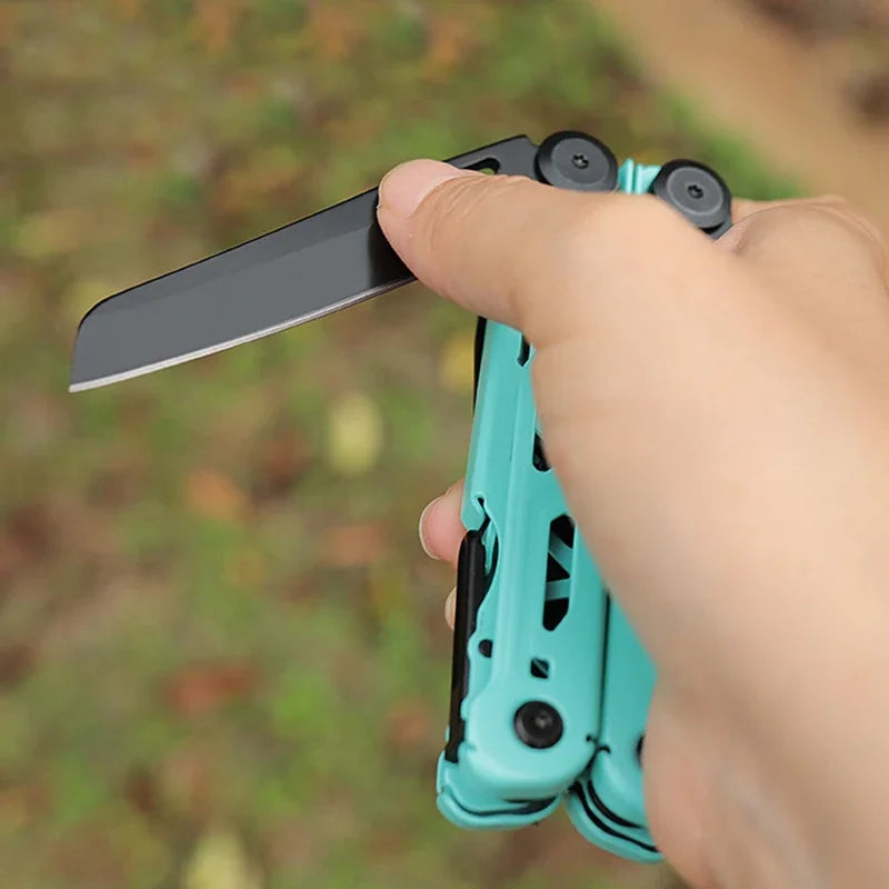 BHBT 17 in 1 Multitool Pliers Outdoor Survival Folding Multi Tool Portable Scissors Saw Blade EDC Hand Tools
