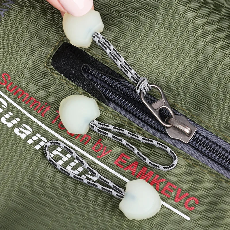 20/1 Pcs Luminous Zipper Pull Glow in Dark Cord Rope for Backpack Tent Jacket Camping Hiking Survival Gear Night Safety Tab