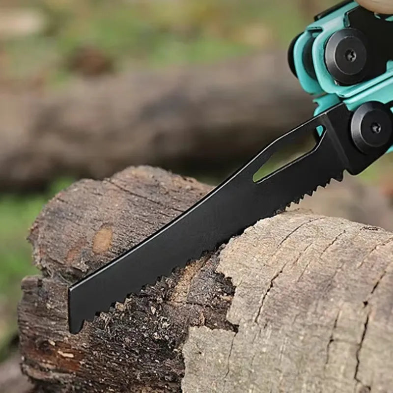 BHBT 17 in 1 Multitool Pliers Outdoor Survival Folding Multi Tool Portable Scissors Saw Blade EDC Hand Tools