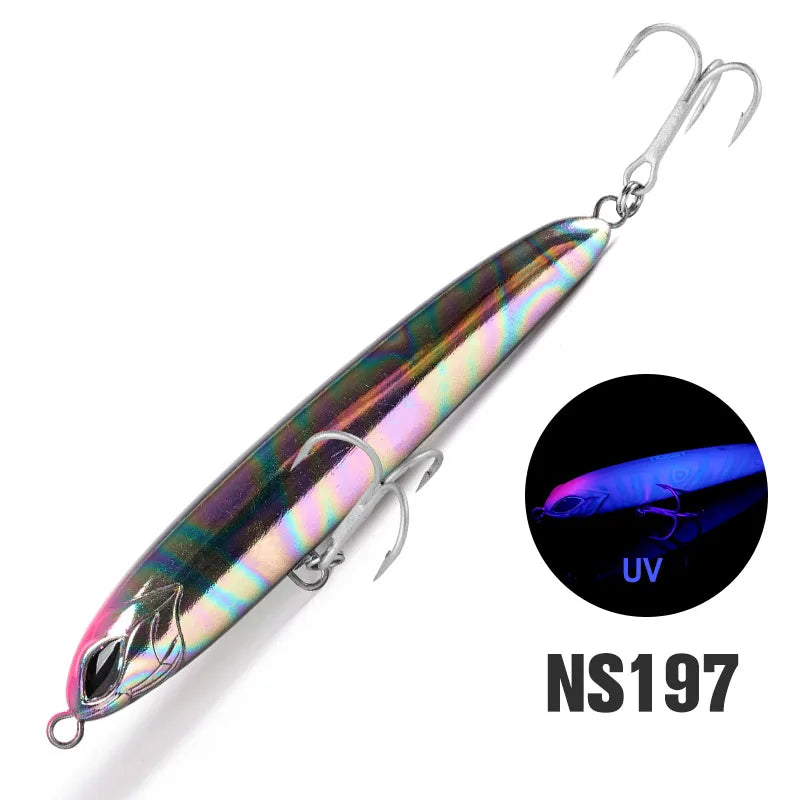 NOEBY NBL9745 Sinking Stickbait Lure 115mm 64g 130mm 81g Heavy Duty Pencil Lure Long Cast Saltwater Tuna GT Fishing