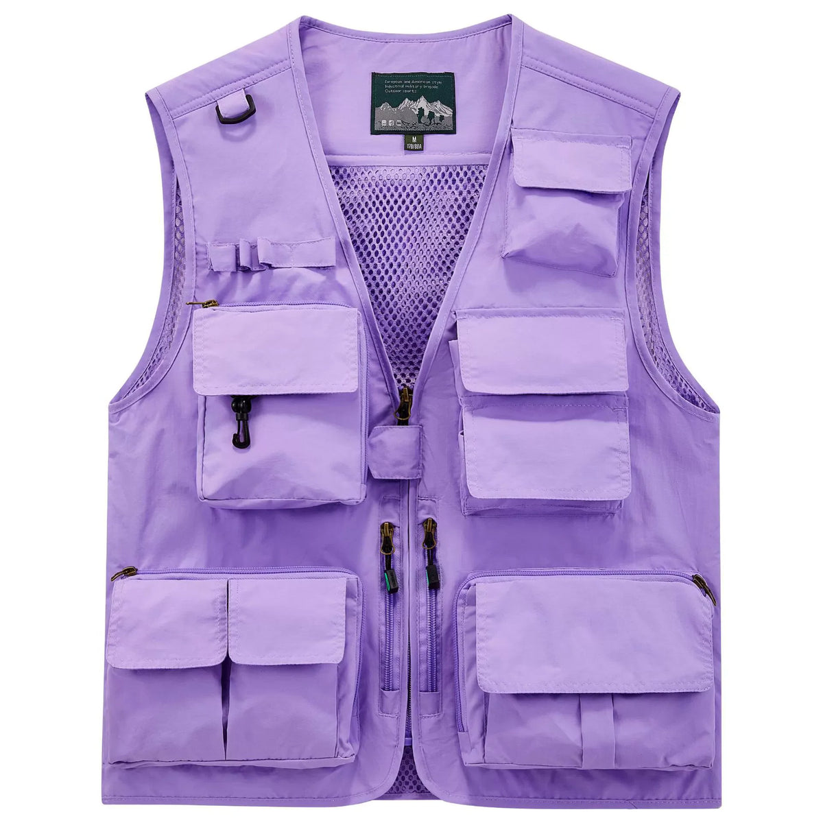 Unisex Tactical Vest Multi-Function 15 Pockets Portable Crossbody Utility for Hiking Camping Outdoor Survival Gear