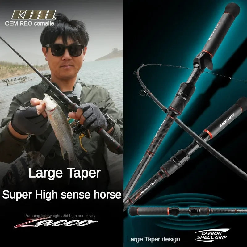 Ultra Light Fishing Rod Carbon Fiber Spinning Casting Lure Pole Bait Weight 1-7g Line Weight 8-15LB Fast Trout Fishing Rods