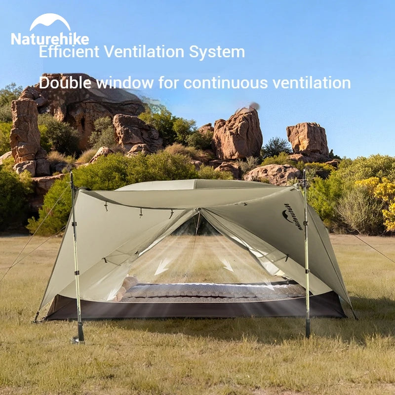 Naturehike Mongar UL BASE PRO 1-3 People Tent Trekking Backpacking Shelter Tent 20D Nylon Waterproof Ultralight Outdoor Camping
