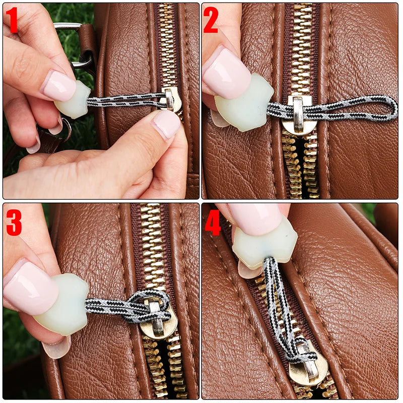 20/1 Pcs Luminous Zipper Pull Glow in Dark Cord Rope for Backpack Tent Jacket Camping Hiking Survival Gear Night Safety Tab